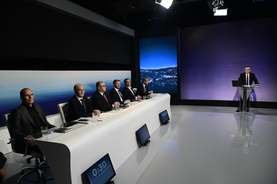 Debate πολιτικών αρχηγών: Δείτε live την τηλεμαχία