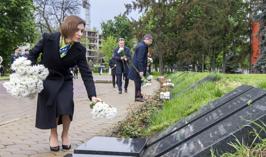 Η πρόεδρος της Μολδαβίας, Μάγια Σάντου © EPA/DUMITRU DORU