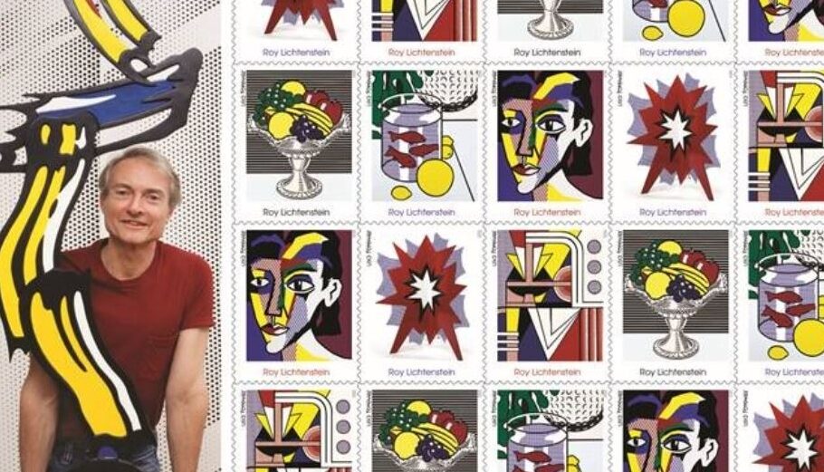 Γραμματόσημα για τον Ρόι Λίχτενσταϊν © https://twitter.com/ArchivesAmerArt