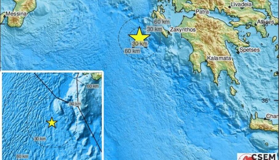 Σεισμός στη Ζάκυνθο © twitter.com/LastQuake