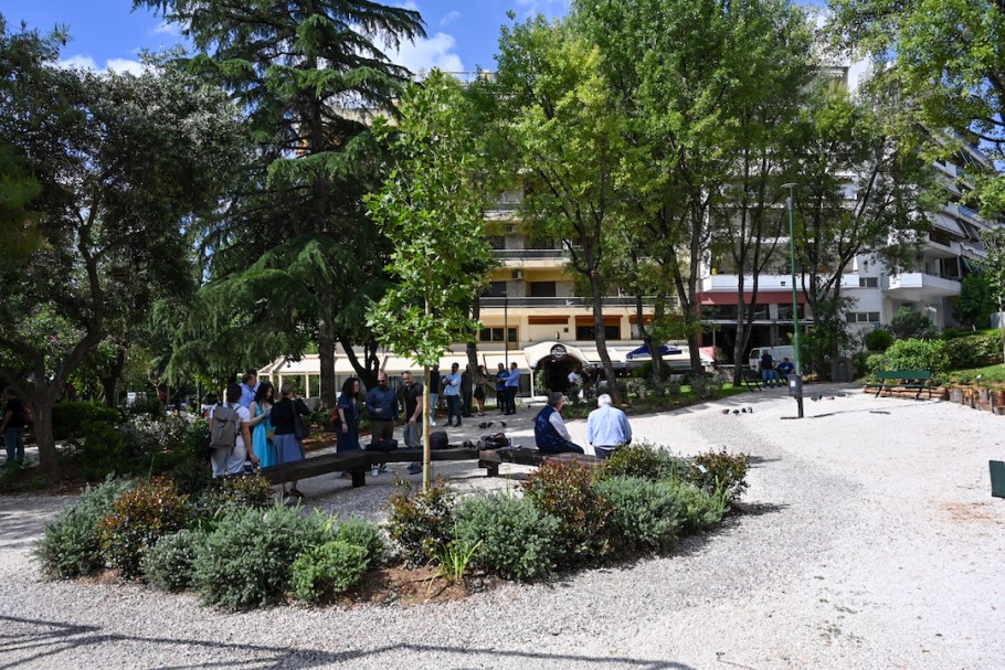 H πλατεία Σοφία Βέμπο στους Αμπελόκηπους μετά την ανάπλαση © Δήμος Αθηναίων/ΔΤ