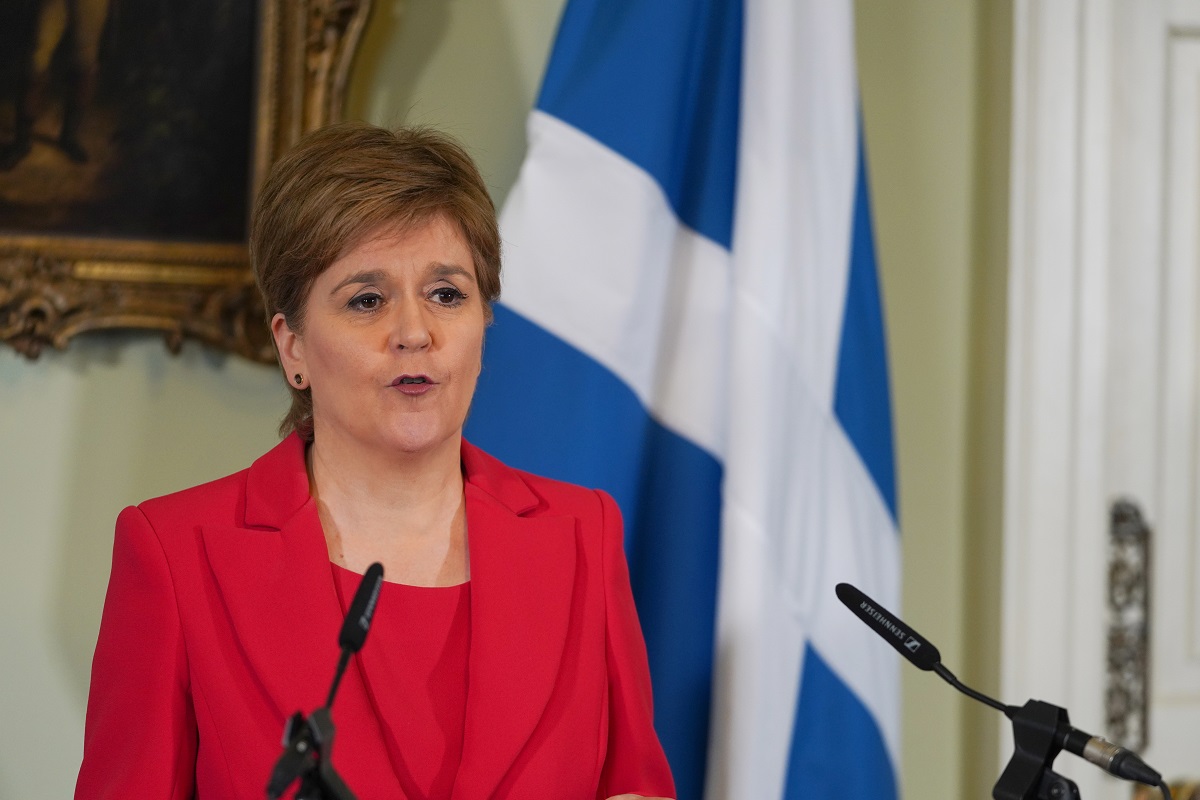 Η Νικολά Στέρτζον © EPA/SCOTTISH GOVERNMENT / HANDOUT MANDATORY CREDIT HANDOUT EDITORIAL USE ONLY/NO SALES