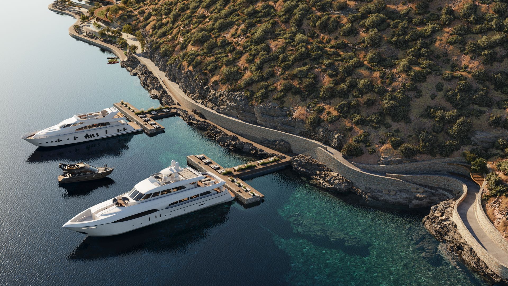 Μακέτα από τη μαρίνα τou Elounda Hills ©Elounda Hills