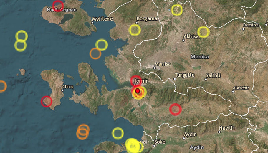 Σεισμός 3,7 Ρίχτερ στη Σμύρνη – Αισθητός στη Σάμο