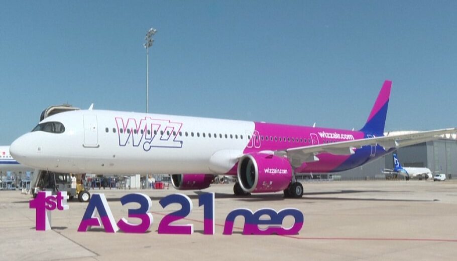 Το πρώτο αεροσκάφος Airbus, made in China, ανήκει στη Wizz Air © @CGTNRadio/Twitter