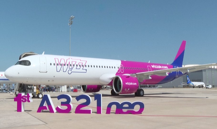 Το πρώτο αεροσκάφος Airbus, made in China, ανήκει στη Wizz Air © @CGTNRadio/Twitter