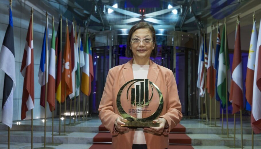 Η Doris Hsu, Πρόεδρος και CEO της GlobalWafers Co., Ltd., ανακηρύχθηκε EY World Entrepreneur Of The Year™ 2023 © EY