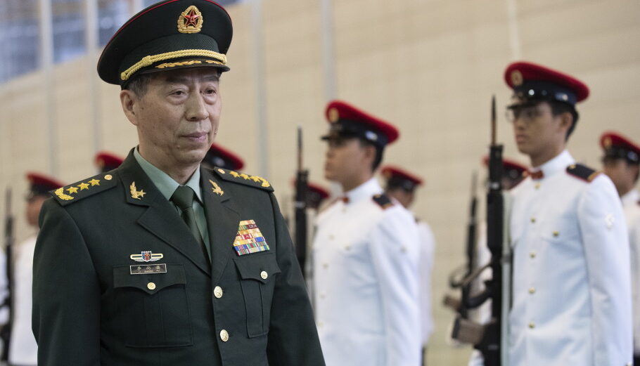 Ο υπουργός Άμυνας της Κίνας Λι Σανκφού @EPA/HOW HWEE YOUNG