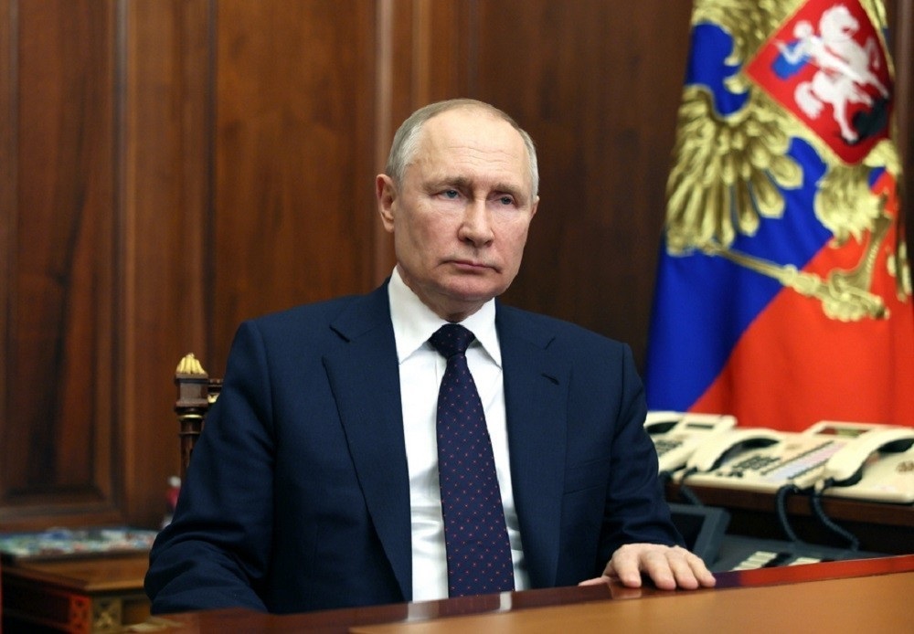 Ο πρόεδρος της Ρωσίας Βλαντιμίρ Πούτιν στο Κρεμλίνο. @EPA, MIKHAEL KLIMENTYEV, SPUTNIK, KREMLIN POOL
