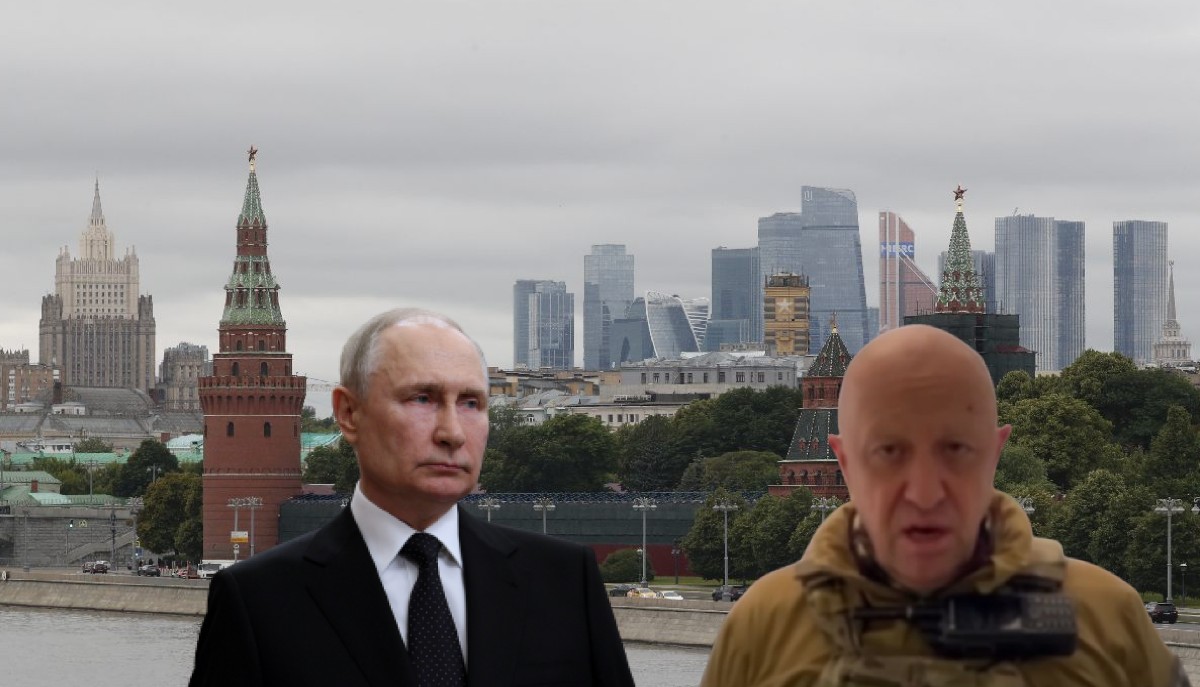 Βλαντιμίρ Πούτιν και Γεβγκένι Πριγκόζιν © EPA/GAVRIIL / Printscreen/ PowerGame.gr