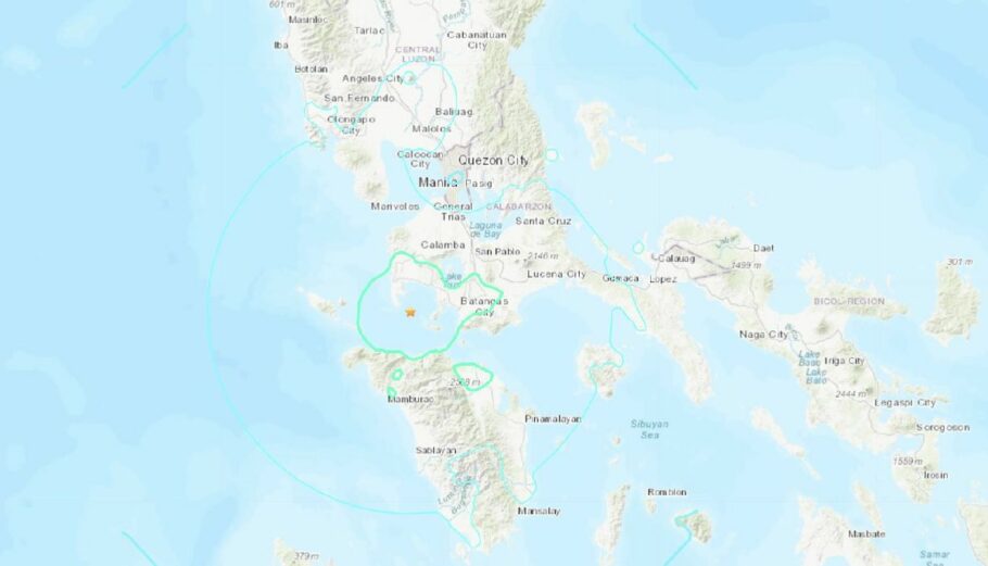 Σεισμός στις Φιλιππίνες © earthquake.usgs.gov/