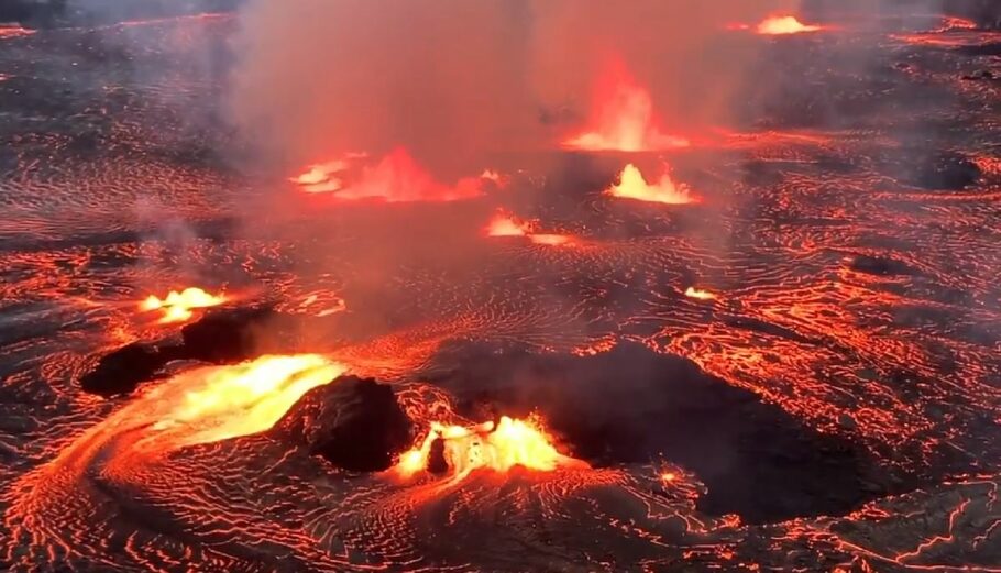 Ηφαίστειο στη Χαβάη © Printscreen / twitter.com/USGS