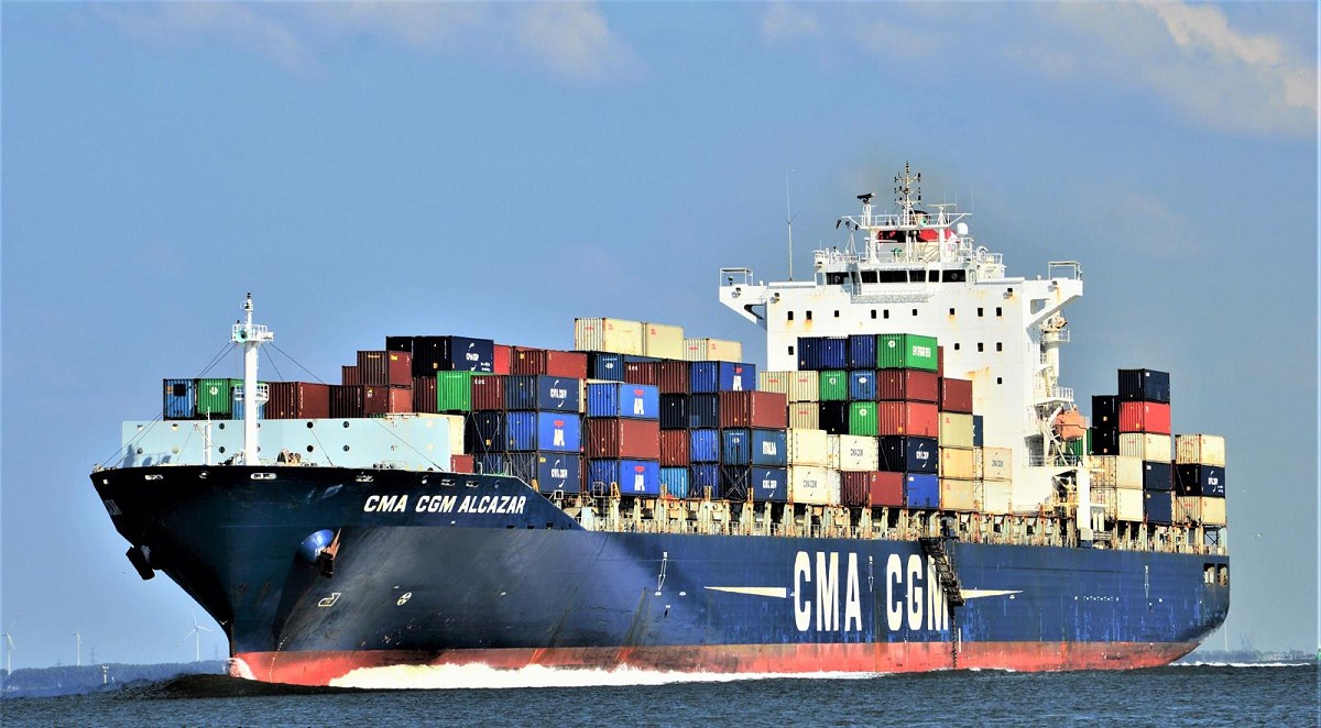 Το container vessel “CMA CGM Alcazar”, μήκους 294 μέτρων και 68 χιλ. τόνων