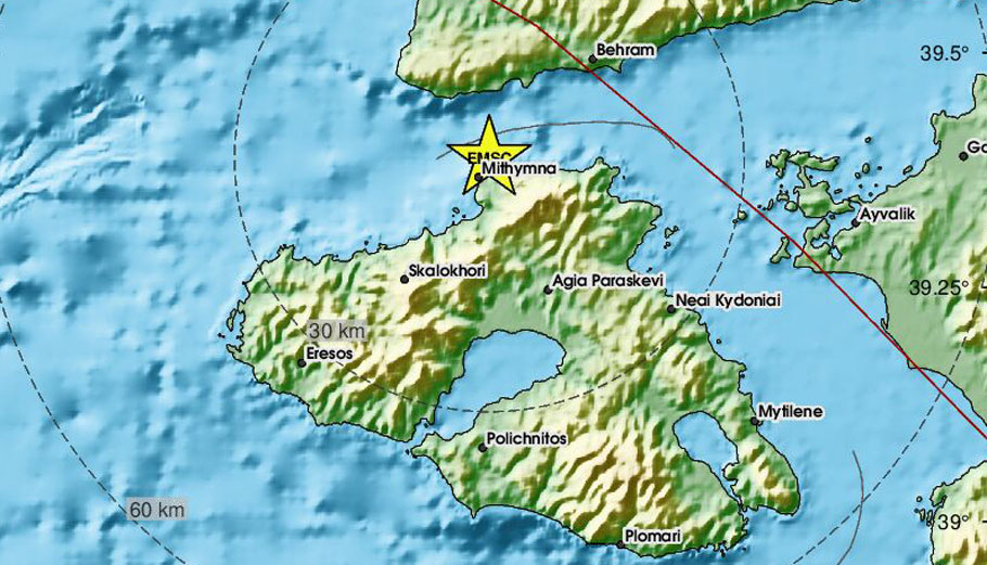 Το επίκεντρο της δόνησης © emsc-csem.org