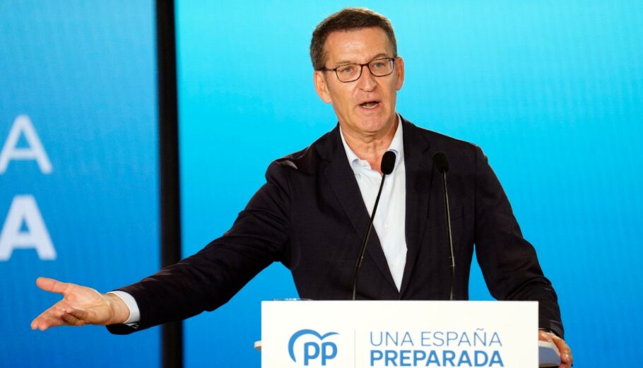 Ο αρχηγός του Λαϊκού Κόμματος της Ισπανίας, Αλμπέρτο Νούνιεθ Φεϊχό