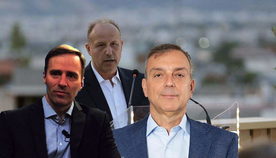 Ο Deputy CEO ομίλου Σαράντη, Γιάννης Μπούρας, o CEO της Berlin Packaging, Ηλίας Βαλαβάνης και ο πρόεδρος του Ideal Group, Λάμπρος Παπακωνσταντίνου © linkedin / facebook.com/photo/?fbid=10159931014703158&set=pb.100064856615791.-2207520000 / idealgroup.gr /Powergame