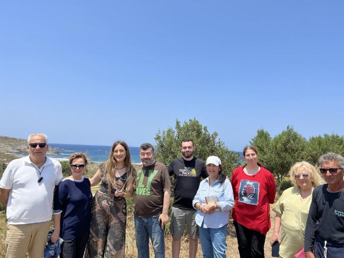 Η αποστολή των Κυπρίων δημοσιογράφων, κατά την επίσκεψή τους στην Λέσβο © ΕΟΤ