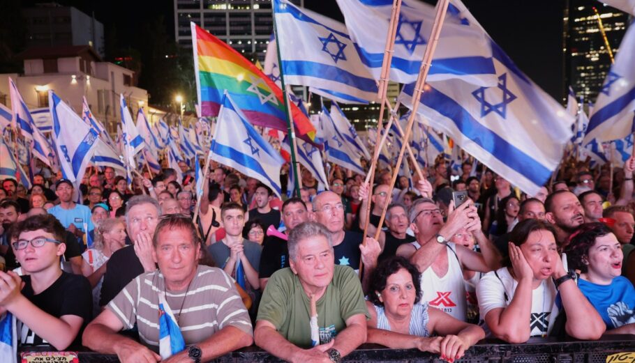 Διαδηλωτές στο Ισραήλ κατά της μεταρρύθμισης της δικαιοσύνης