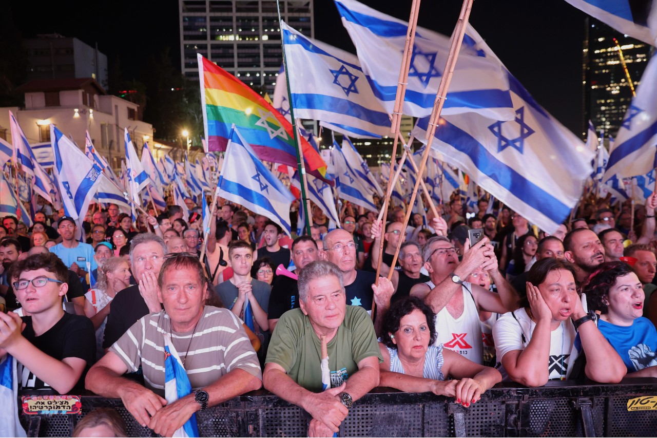 Διαδηλωτές στο Ισραήλ κατά της μεταρρύθμισης της δικαιοσύνης