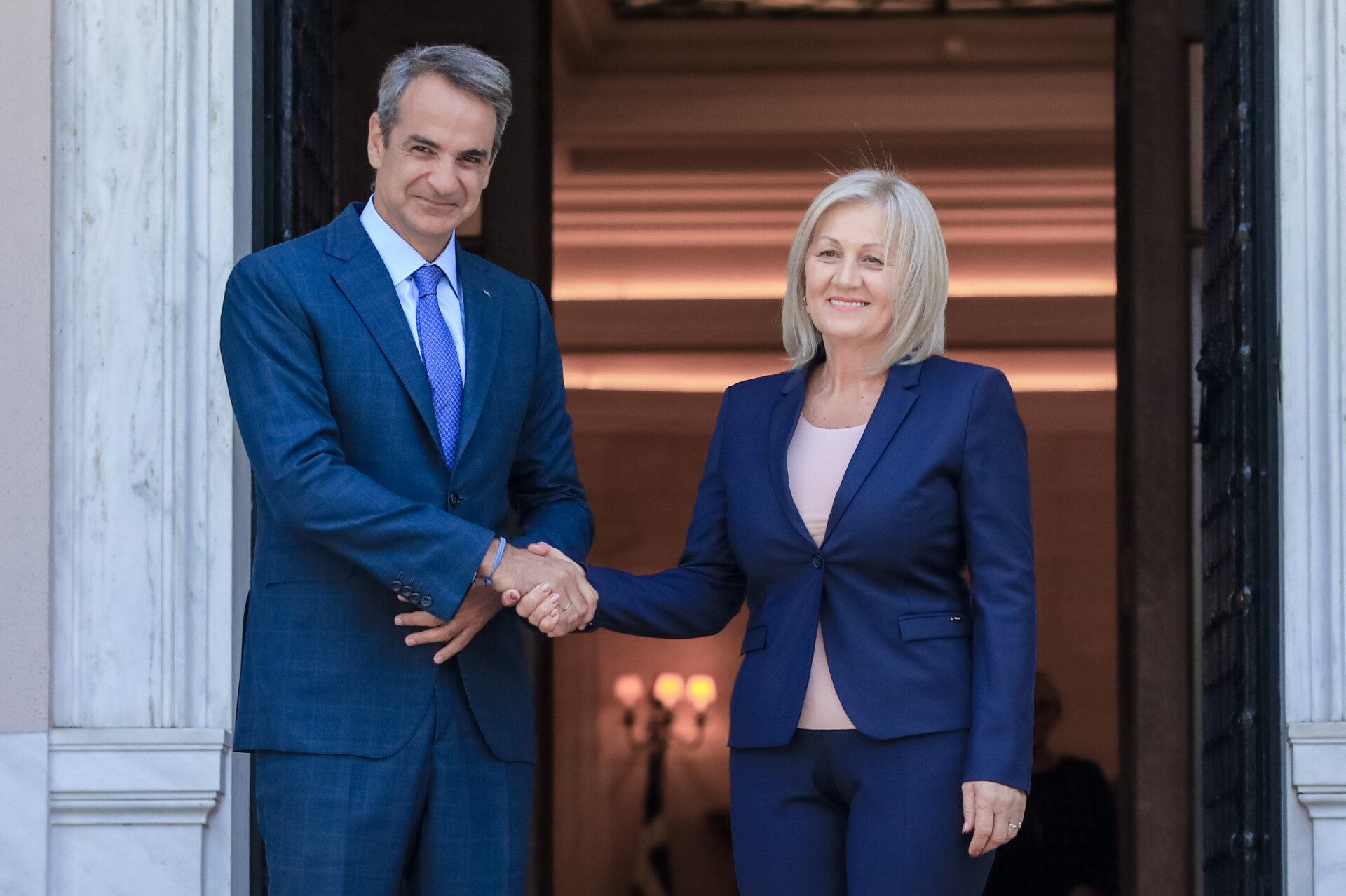Μητσοτάκης: Συνάντηση με την πρόεδρο της Βοσνίας Ερζεγοβίνης