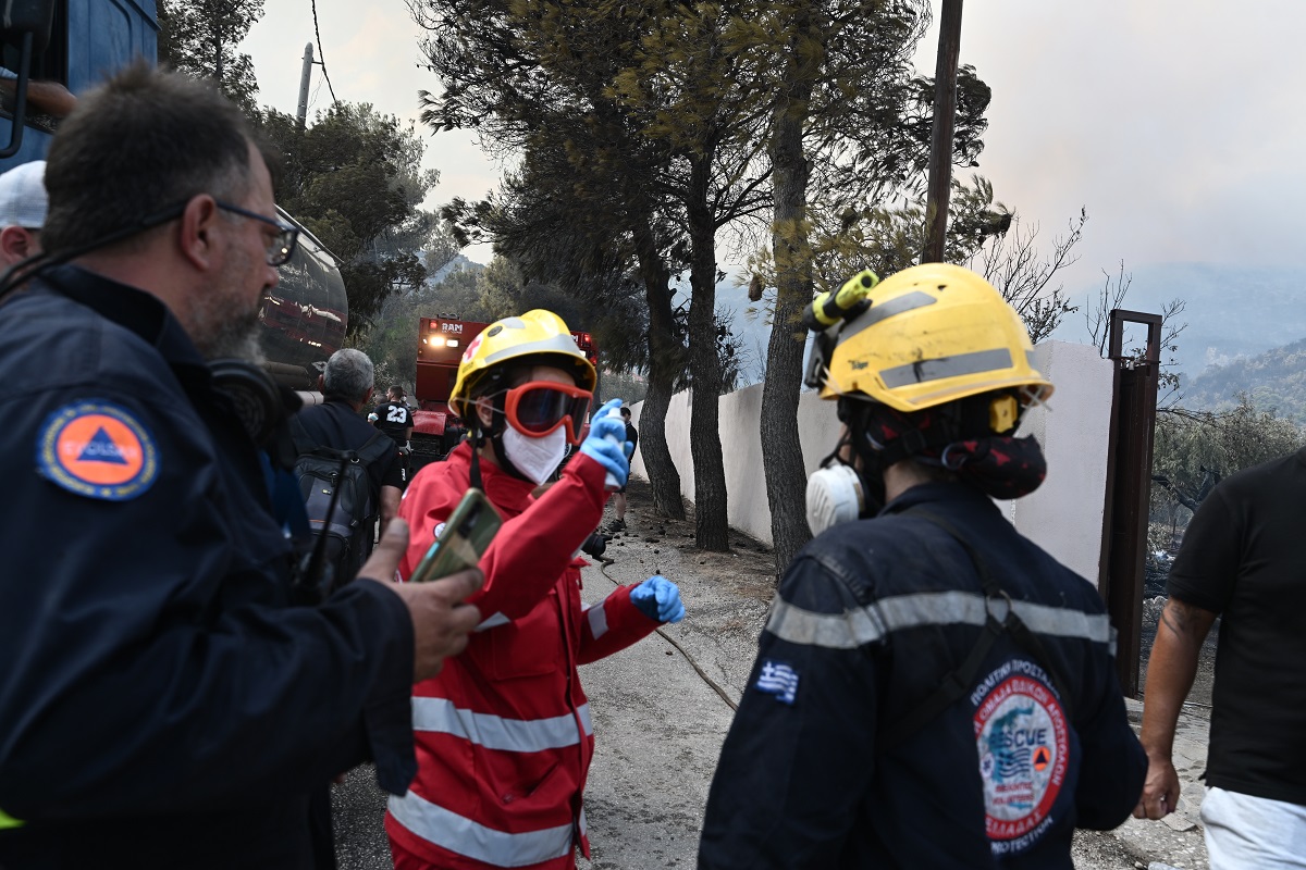 Πυρκαγιά στη Πάρνηθα © Eurokinissi