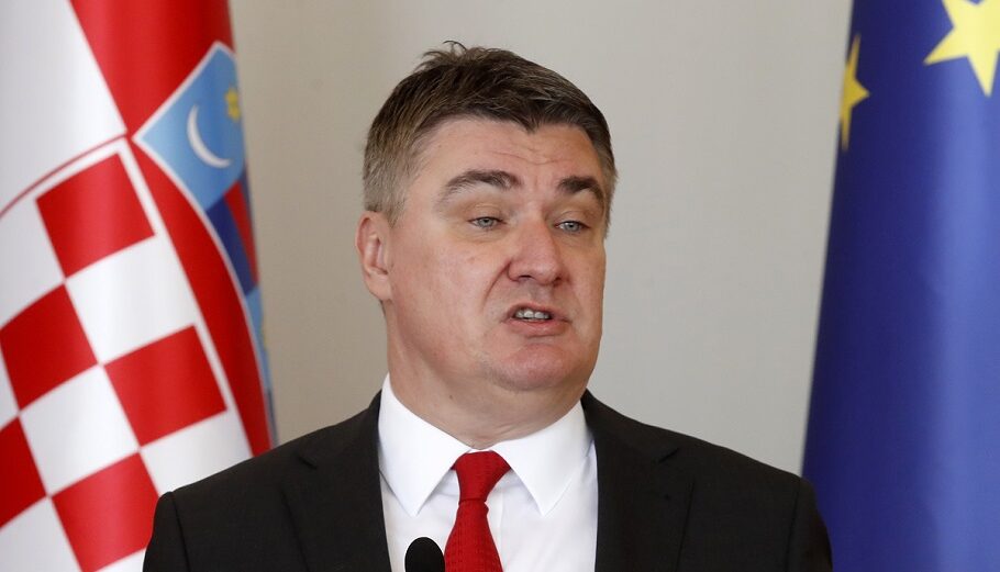 Ο Κροάτης πρόεδρος, Ζόραν Μιλάνοβιτς © EPA/ANTONIO BAT