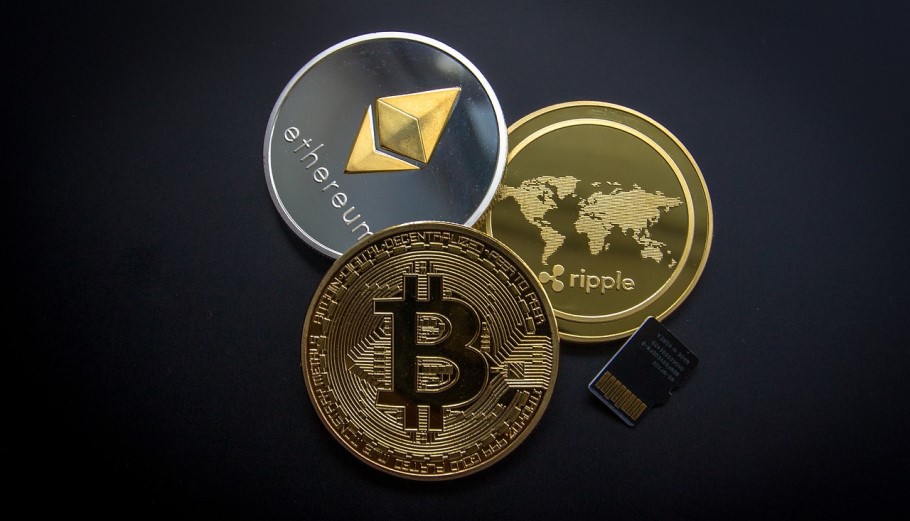 Bitcoin, Ethereum και XRP της Ripple © Pixabay
