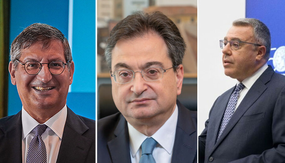 Οι CEOs των Εθνικής, Eurobank και Alpha Bank κ.κ. Π. Μυλωνάς - Φ. Καραβίας - Β. Ψάλτης © Eurokinissi / ΑΠΕ / PowerGame.gr/