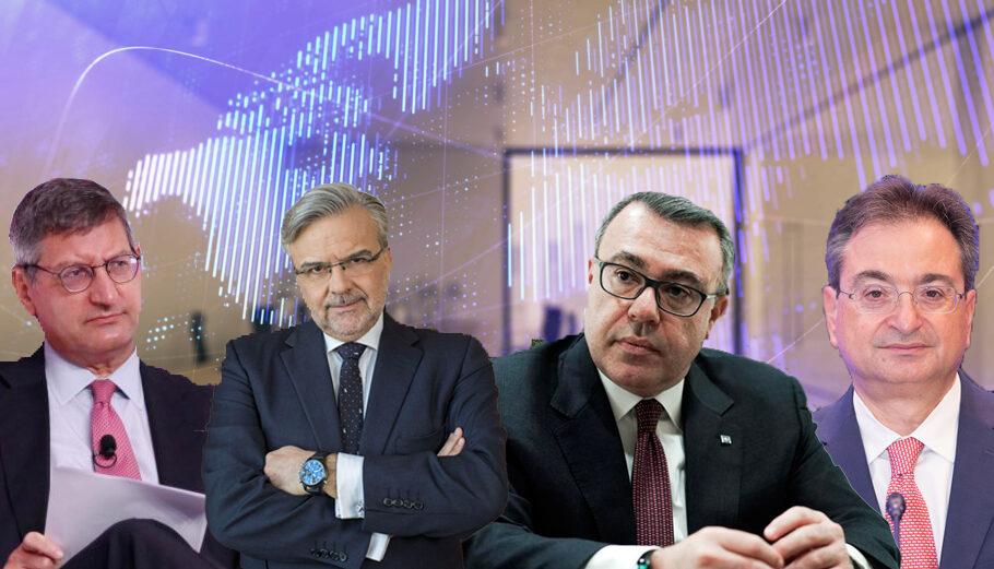 Οι CEOs των ΕΤΕ, Πειραιώς, Alpha Bank, Eurobank, κ.κ. Π. Μυλωνάς - Χρ. Μεγάλου - Β. Ψάλτης - Φ. Καραβίας © PowerGame.gr / 123rf