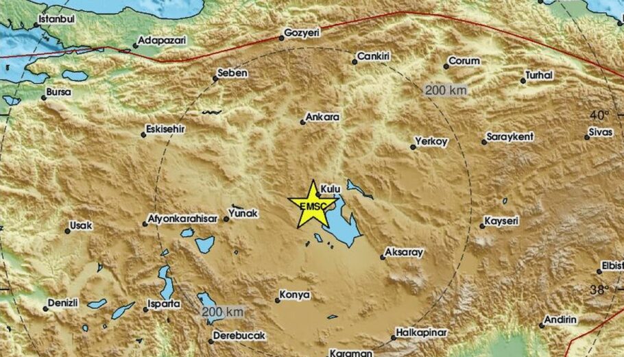 Σεισμός στην Τουρκία © EMSC