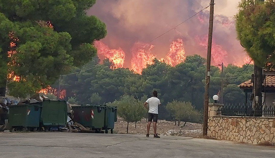 Πυρκαγιά στη Ζάκυνθο © EUROKINISSI/ΗΜΕΡΑ ΖΑΚΥΝΘΟΥ