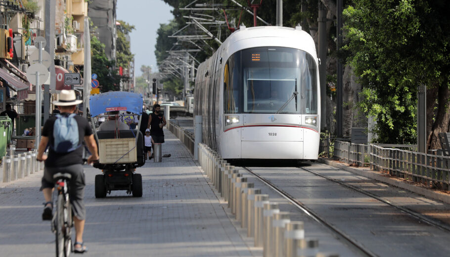 Η πρώτη γραμμή τραμ στο Τελ Αβιβ© EPA/ABIR SULTAN
