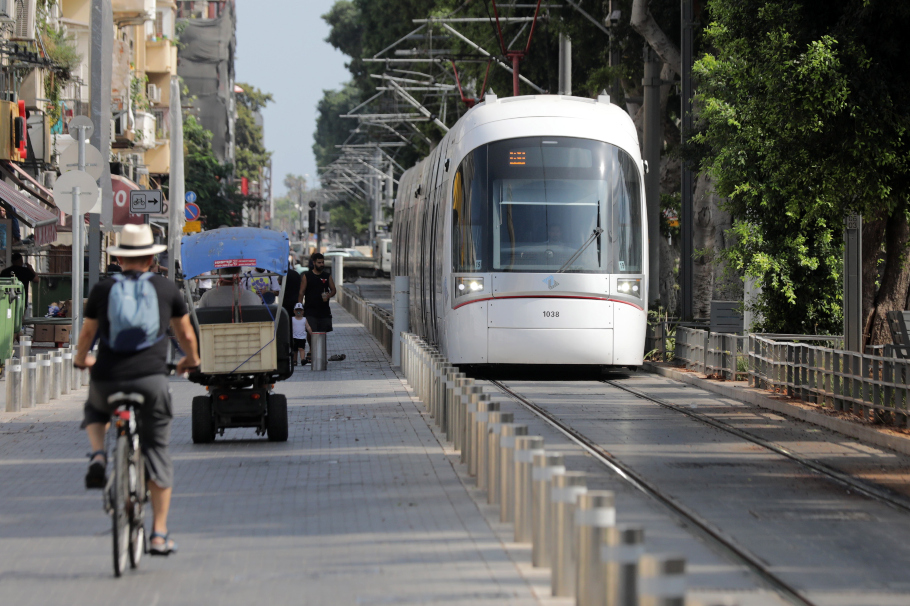 Η πρώτη γραμμή τραμ στο Τελ Αβιβ© EPA/ABIR SULTAN