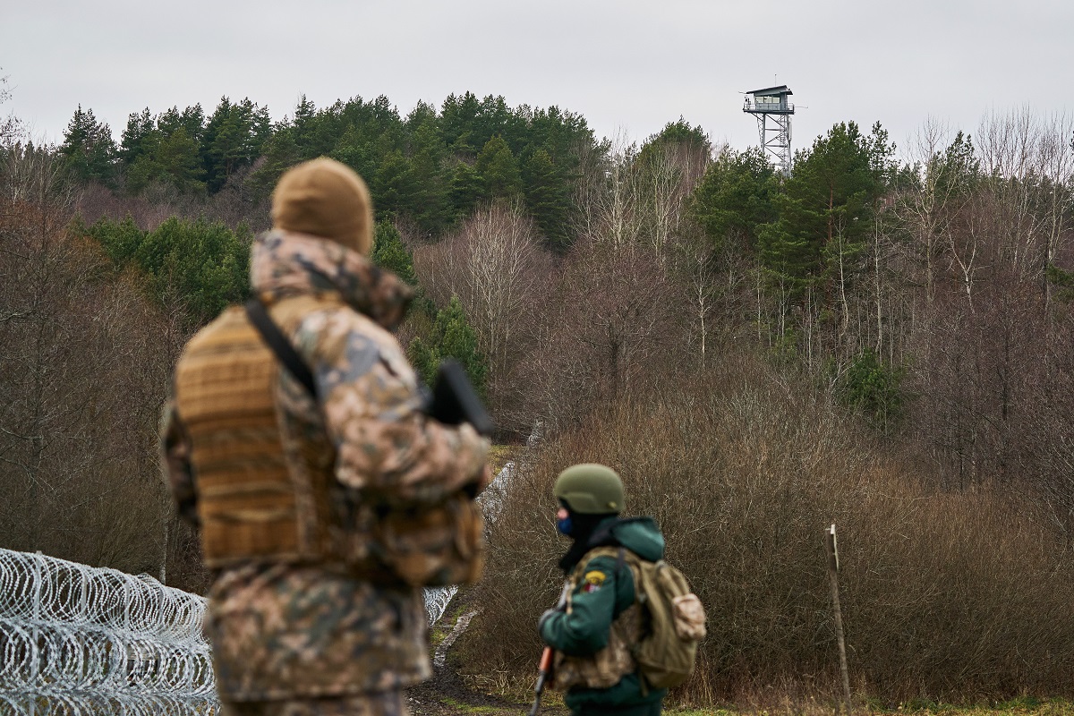 Σύνορα Λετονίας - Λευκορωσίας © EPA/LATVIAN PRIME MINISTER OFFICE HANDOUT HANDOUT EDITORIAL USE ONLY/NO SALES