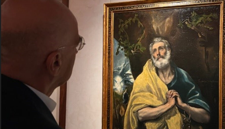 Ο ΥΕΘΑ Νίκος Δένδιας στο El Greco στο Τολέδο©twitter.com/NikosDendias