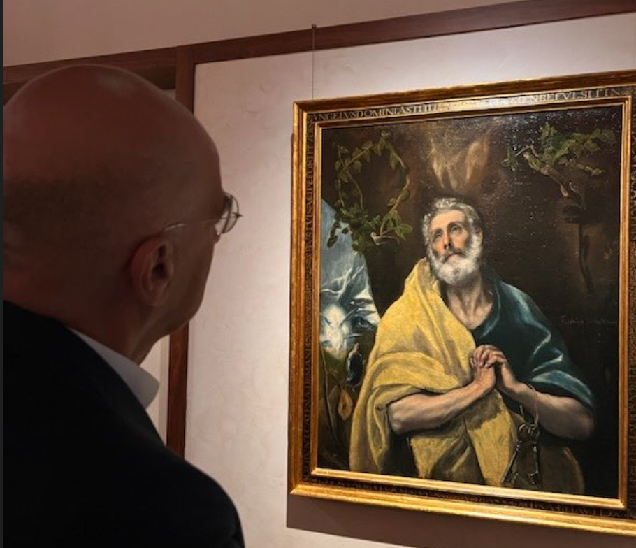 Ο ΥΕΘΑ Νίκος Δένδιας στο El Greco στο Τολέδο©twitter.com/NikosDendias