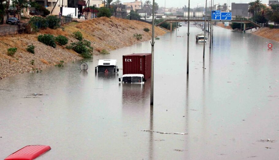 Πλημμύρες στη Λιβύη © Φωτογραφία αρχείου / EPA/SABRI ELMHEDWI