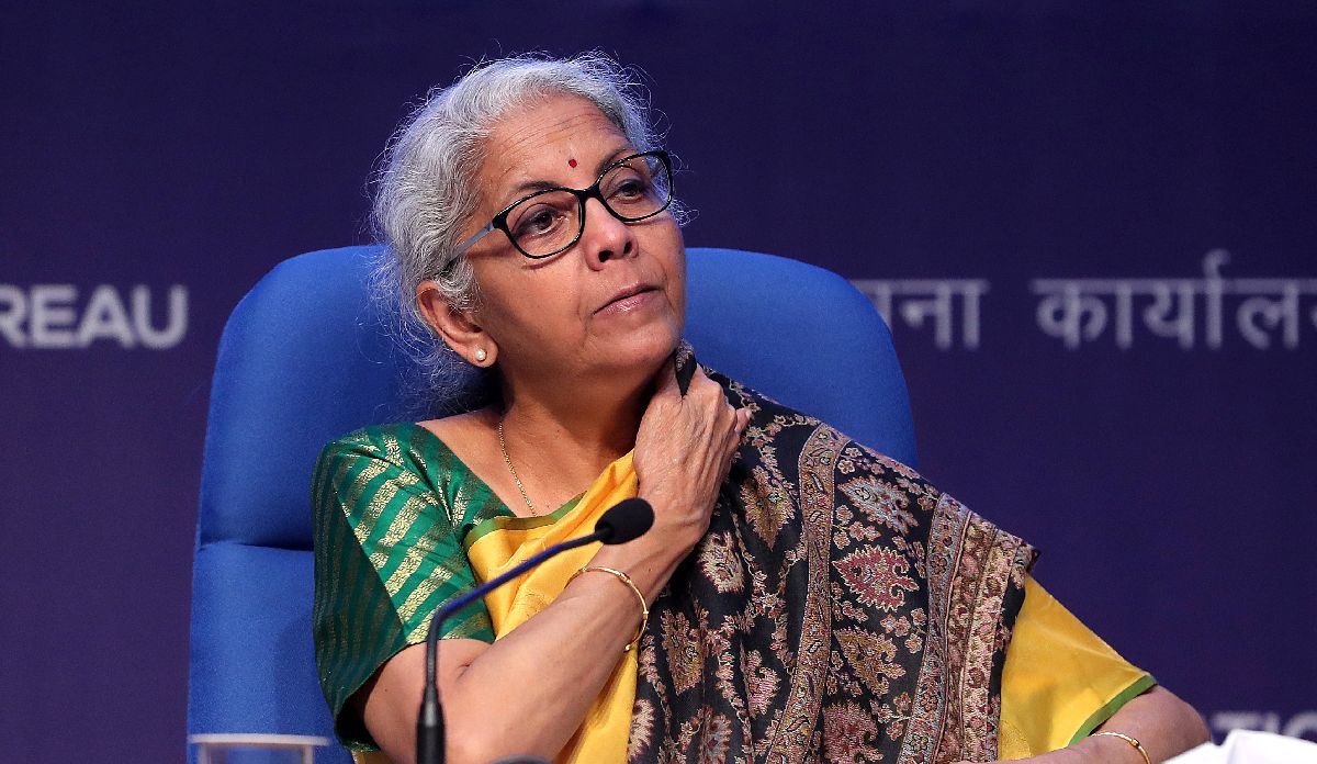 Η Ινδή υπουργός Οικονομικών Νιρμάλα Σίθαραμαν © EPA/HARISH TYAGI