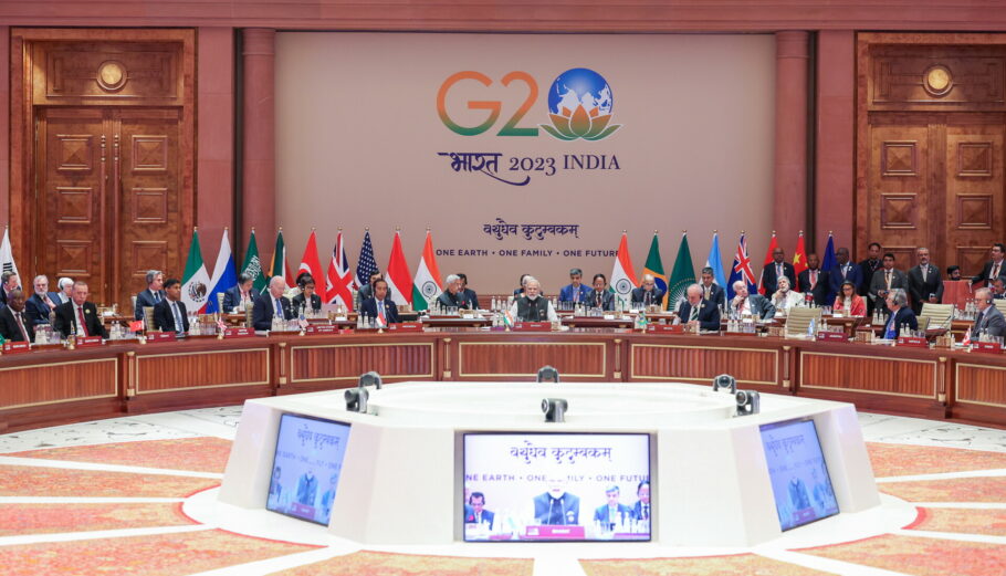 H σύνοδος της G20 στην Ινδία © EPA/INDIAN PRESS INFORMATION BUREAU / HANDOUT HANDOUT EDITORIAL USE ONLY/NO SALES