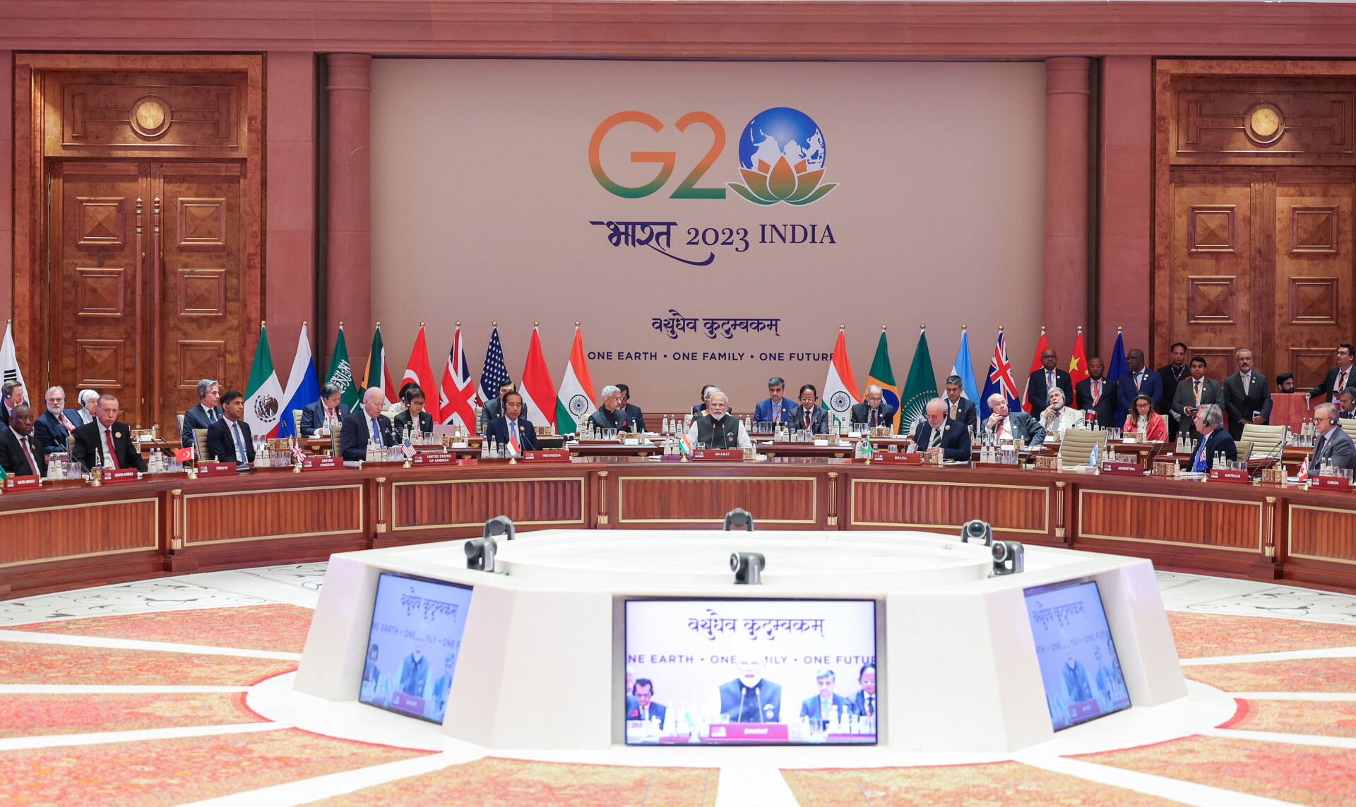 H σύνοδος της G20 στην Ινδία © EPA/INDIAN PRESS INFORMATION BUREAU / HANDOUT HANDOUT EDITORIAL USE ONLY/NO SALES