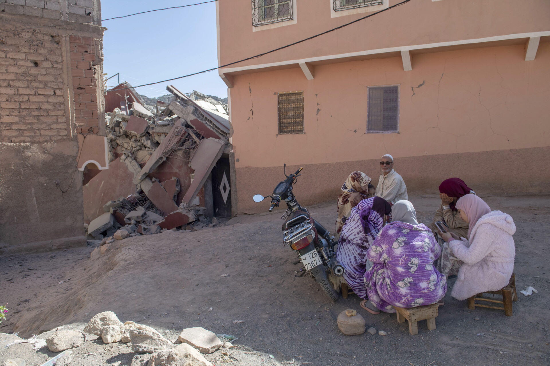 Σεισμός στο Μαρόκο © EPA/JALAL MORCHIDI