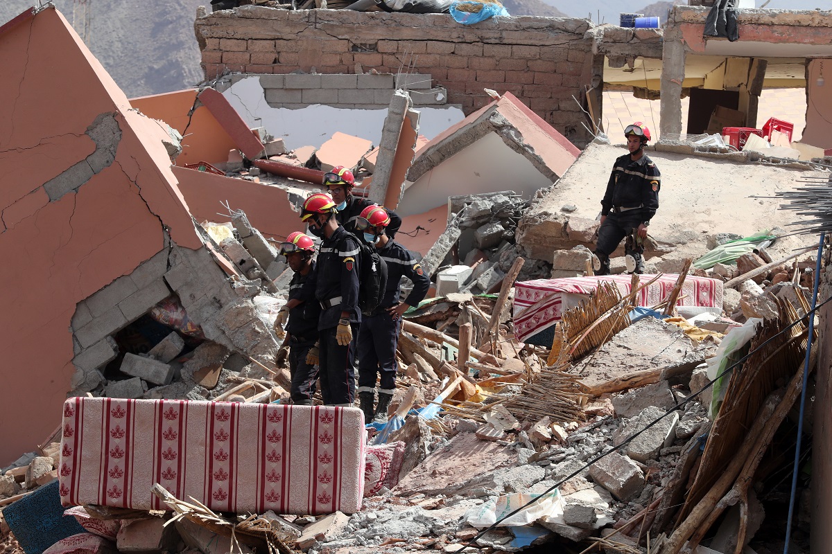 Σεισμός στο Μαρόκο © EPA/MOHAMED MESSARA