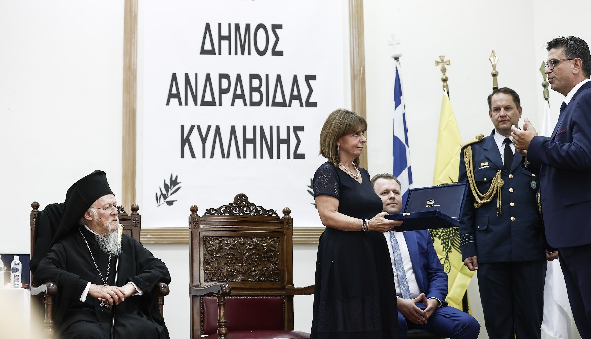 Βαρθολομαίος-Σακελλαροπούλου: Επίτιμοι δημότες Ανδραβίδας