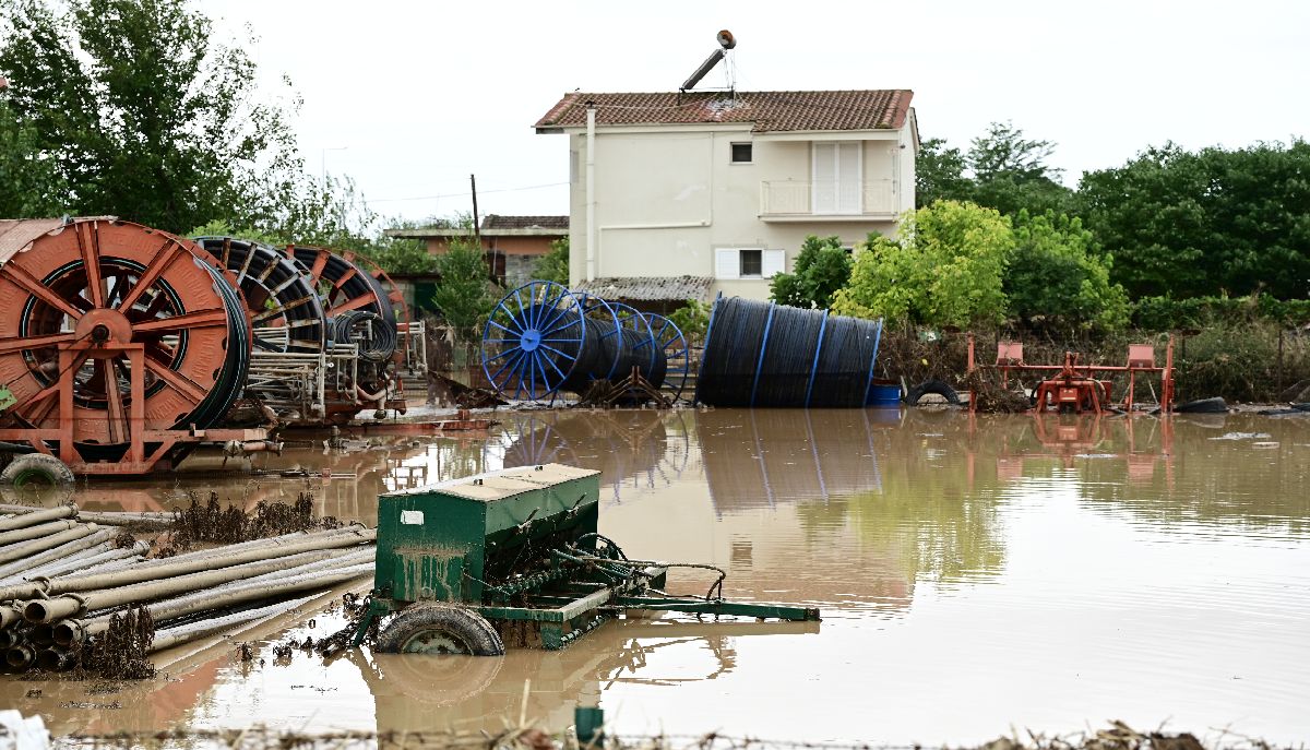 Πλημμύρες στο νομό Καρδίτσας © Eurokinissi / Eurokinissi