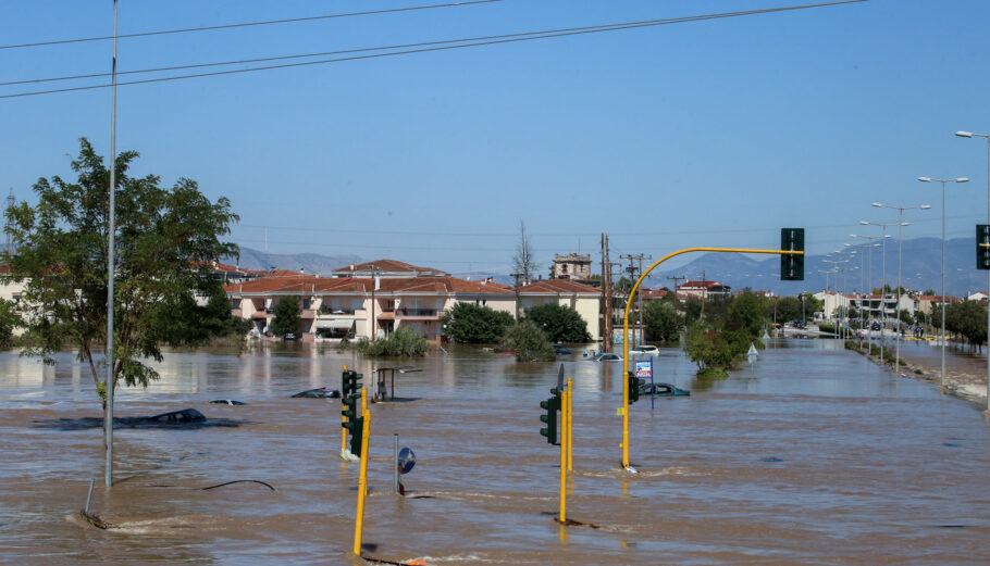 Πλημμύηρες από την κακοκαιρία Daniel στην Καρδίτσα, Θεσσαλία © Eurokinissi