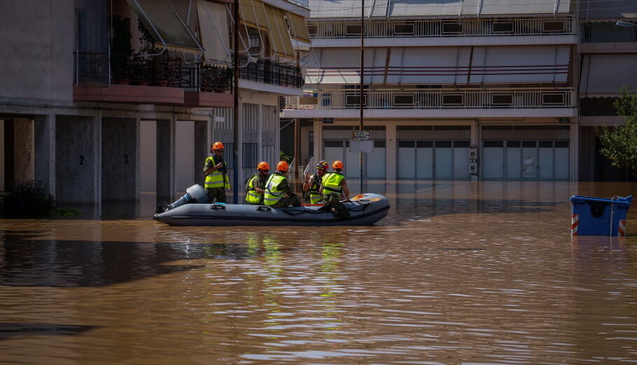 Πλημμύρες στη Θεσσαλία από το καταστροφικό κύμα κακοκαιρίας Daniel@eurokinissi