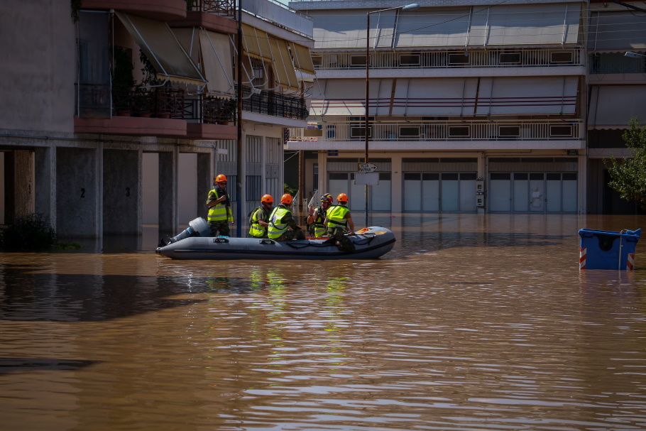 Πλημμύρες στη Θεσσαλία από το καταστροφικό κύμα κακοκαιρίας Daniel@eurokinissi