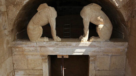 Τύμβος Καστά στην Αμφίπολη © EUROKINISSI/Γραφείο Τύπου Υπουργείου Πολιτισμού