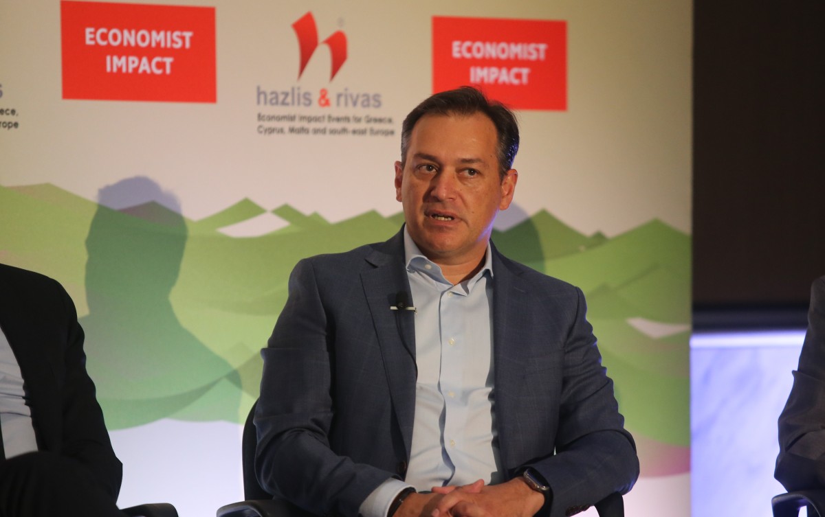 Ο Αλέξανδρος Μπρέγιαννης, CEO της Nova ICT © The Economist Impact Events