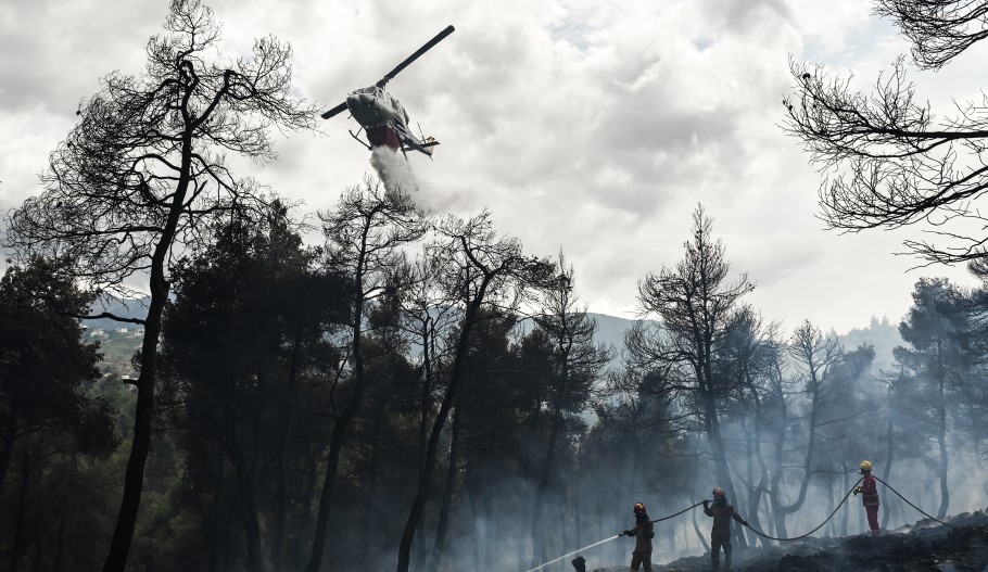 Φωτιά στη Σταμάτα Αττικής © EUROKINISSI/ΜΙΧΑΛΗΣ ΚΑΡΑΓΙΑΝΝΗΣ